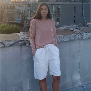 Girlfriend Collective Leila Long Sleeve Tee Oyster